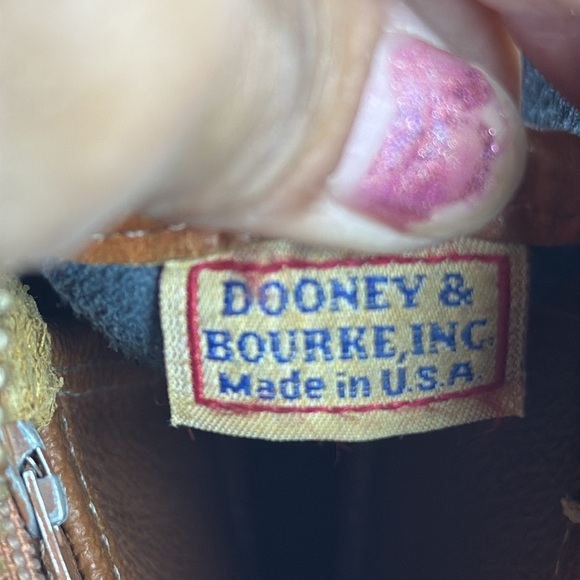 (X1) Dooney & Bourke vintage grained leather crossbody bag 80s, Y2K - Picture 12 of 16